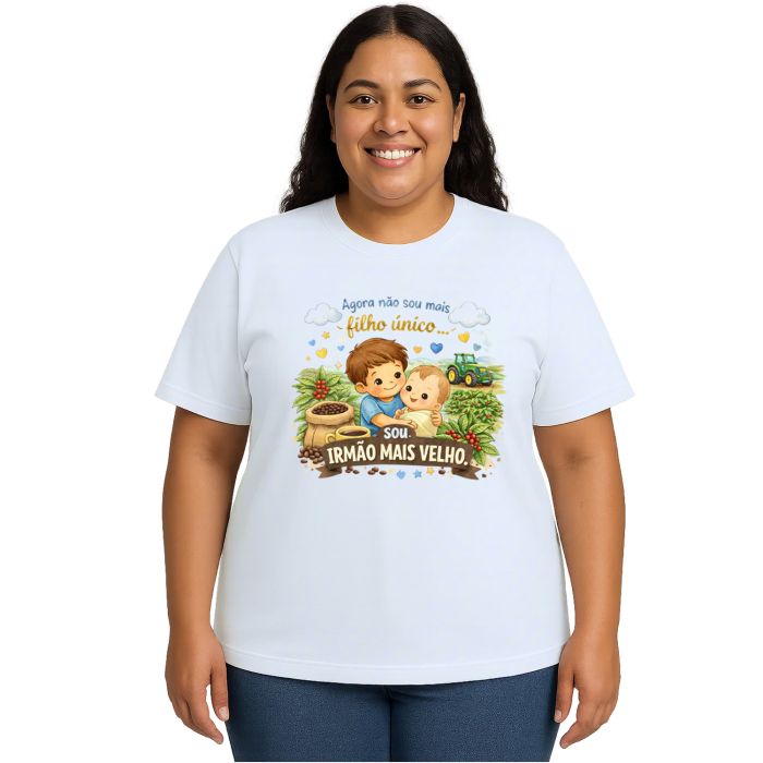 Camiseta Irmão Mais velho Fazendeiro Café Personalizada
