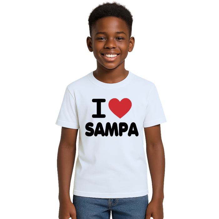 Camiseta Eu Amo Sampa I Love SP Estampa Personalizada
