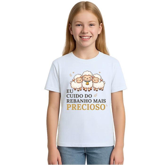 Camiseta Rebanho Mais Precioso Estampa Personalizada