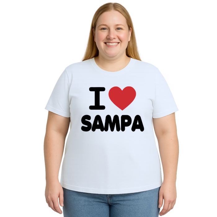 Camiseta Eu Amo Sampa I Love SP Estampa Personalizada