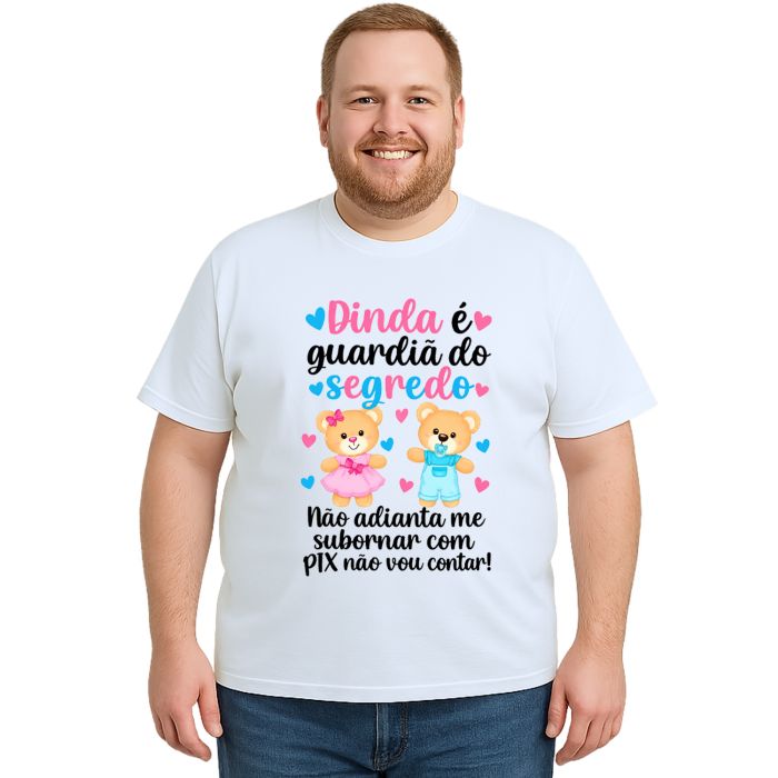 Camiseta Dinda Guardiã do Segredo Estampa Personalizada
