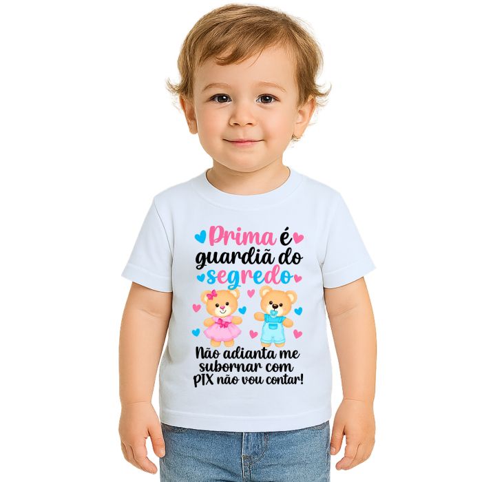Camiseta Prima Guardiã do Segredo Estampa Personalizada