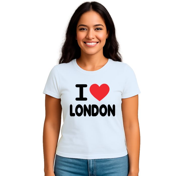 Camiseta Eu Amo Londres I Love London Estampa Personalizada