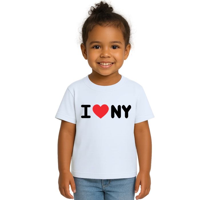 Camiseta I Love NY Eu Amo New York Estampa Personalizada