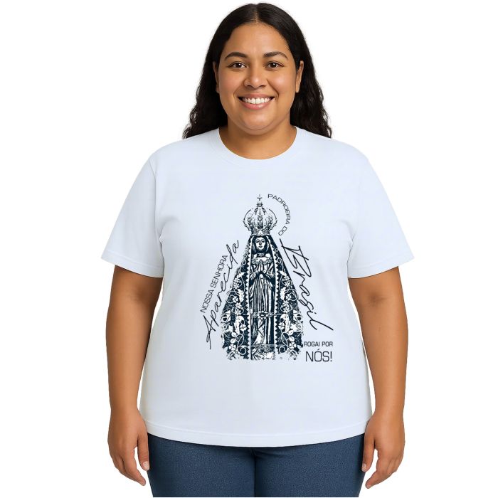 Camiseta Padroeira do Brasil Nossa Senhora Personalizada