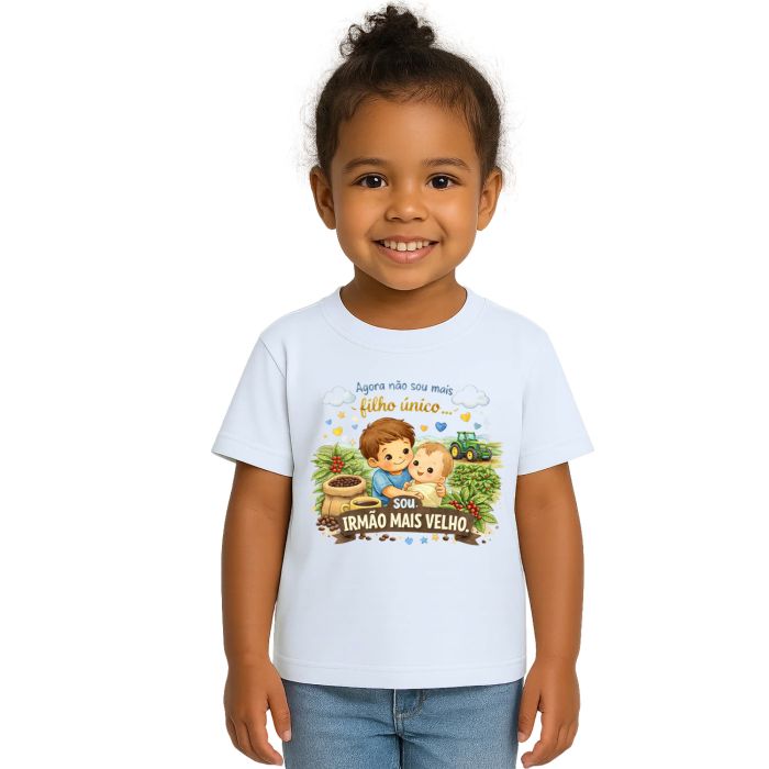 Camiseta Irmão Mais velho Fazendeiro Café Personalizada