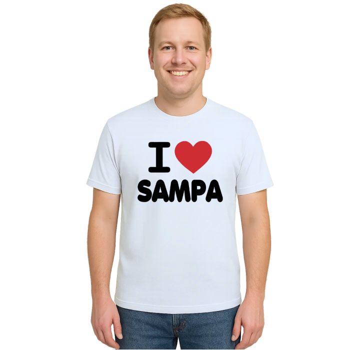 Camiseta Eu Amo Sampa I Love SP Estampa Personalizada
