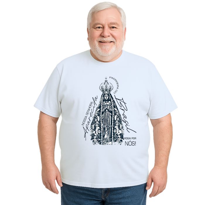 Camiseta Padroeira do Brasil Nossa Senhora Personalizada