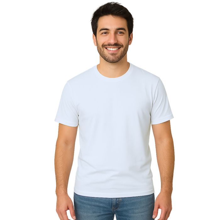 Camiseta Branca 100% Poliéster para Sublimação