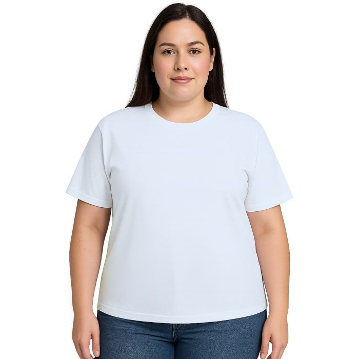 Camiseta Branca 100% Poliéster para Sublimação