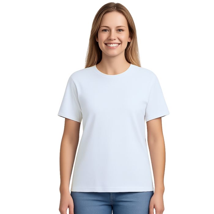 Camiseta Branca 100% Poliéster para Sublimação