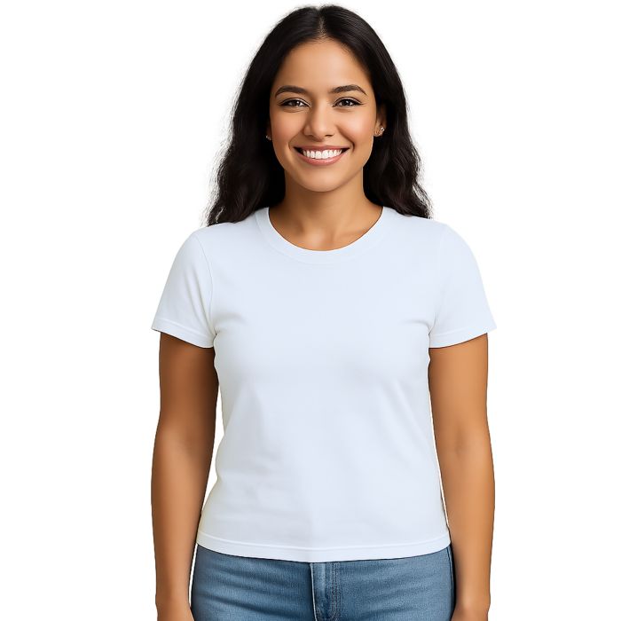 Camiseta Branca 100% Poliéster para Sublimação