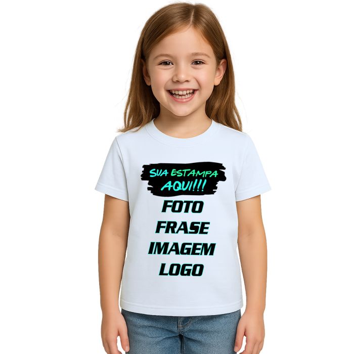Camiseta com Foto Frase Imagem Logo Personalizada