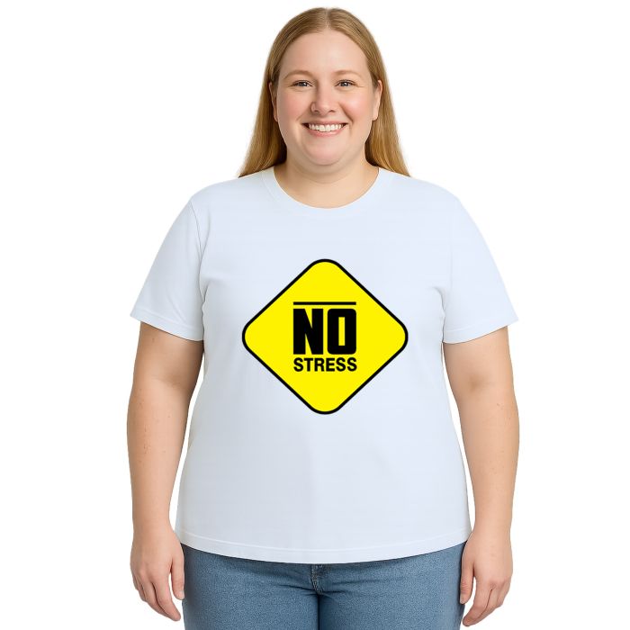 Camiseta No Stress Sem Estresse Estampa Personalizada