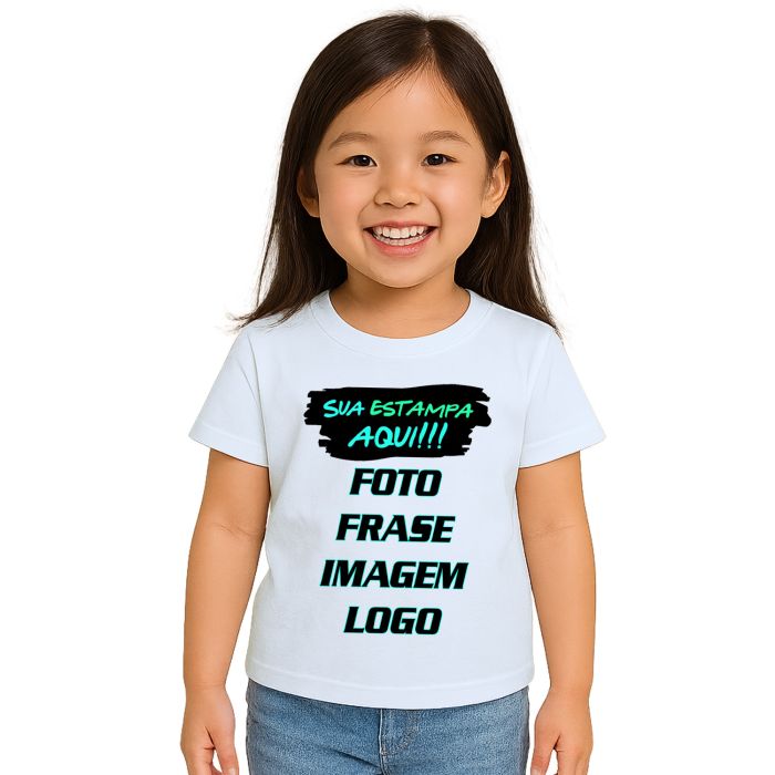 Camiseta com Foto Frase Imagem Logo Personalizada
