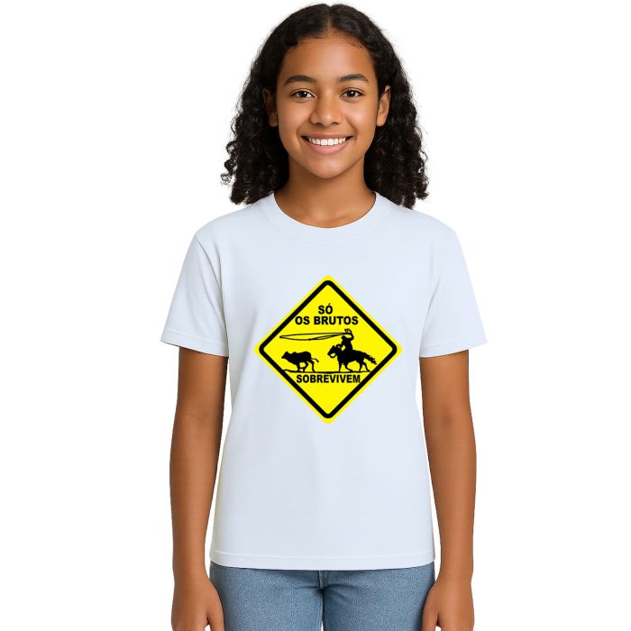 Camiseta Só Os Brutos Sobrevivem Estampa Personalizada