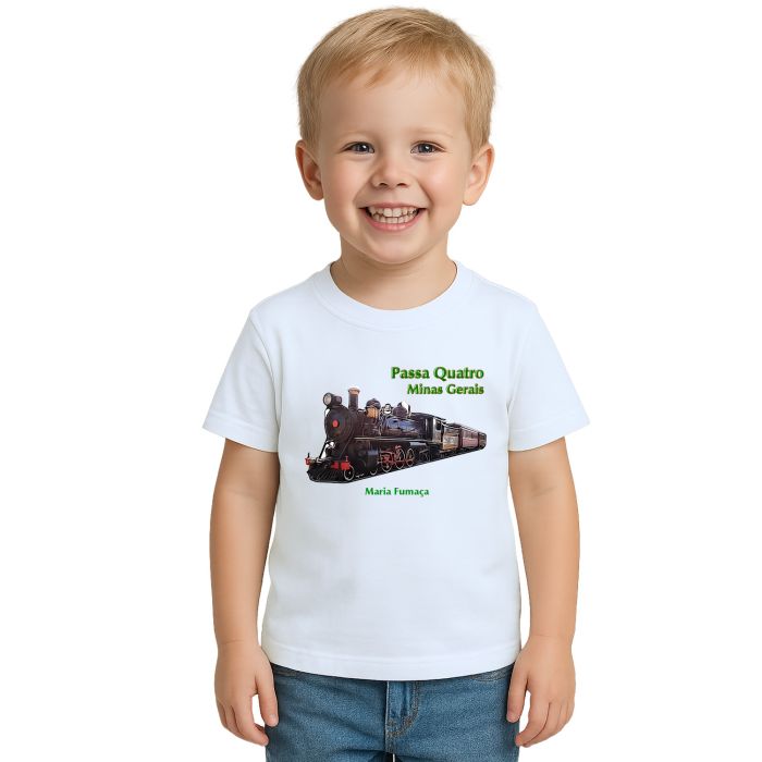 Camiseta Passa Quatro Maria Fumaça Estampa Personalizada