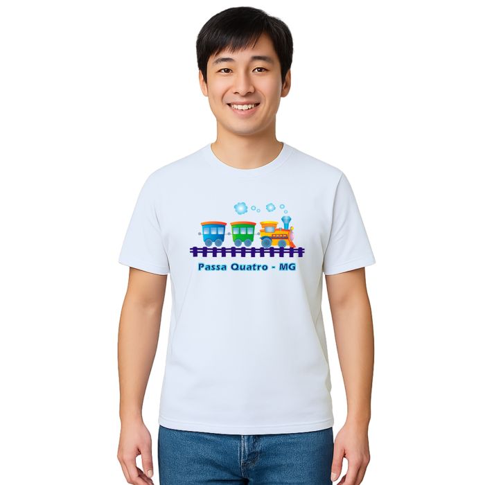 Camiseta Passa Quatro Trenzinho Estampa Personalizada