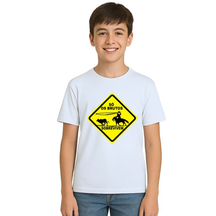 Camiseta Só Os Brutos Sobrevivem Estampa Personalizada