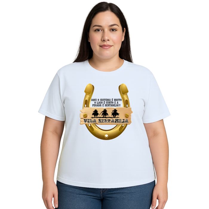 Camiseta Vida Sertaneja Country Estampa Personalizada