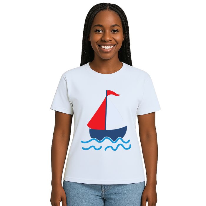 Camiseta Barquinho Caravela Barco Estampa Personalizada