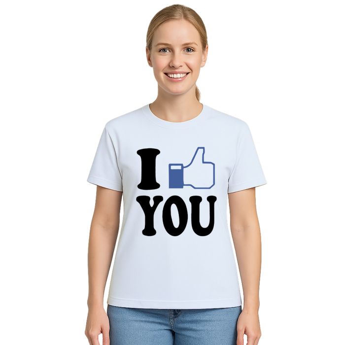 Camiseta I Like You Gosto de Você Estampa Personalizada