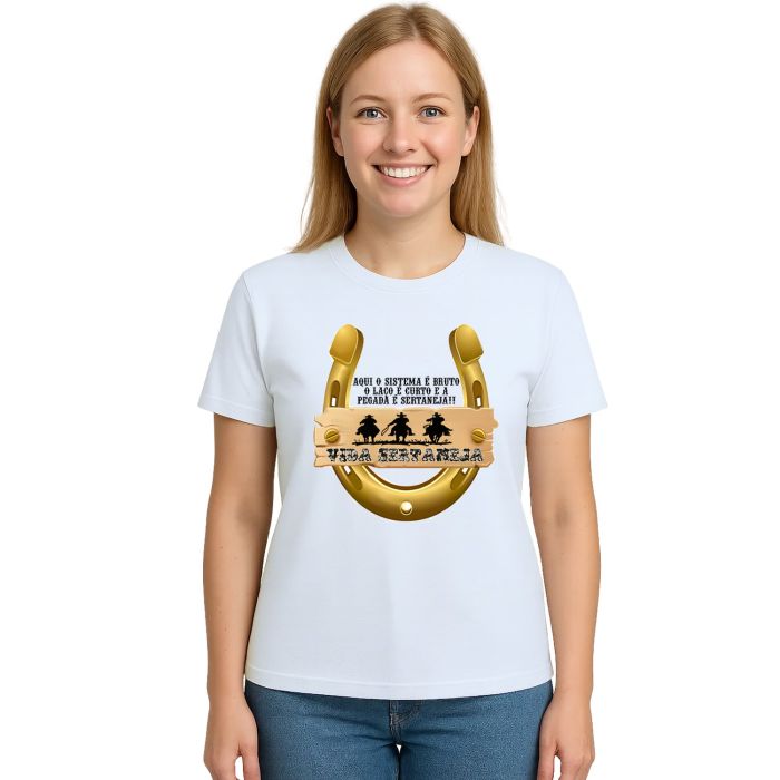 Camiseta Vida Sertaneja Country Estampa Personalizada