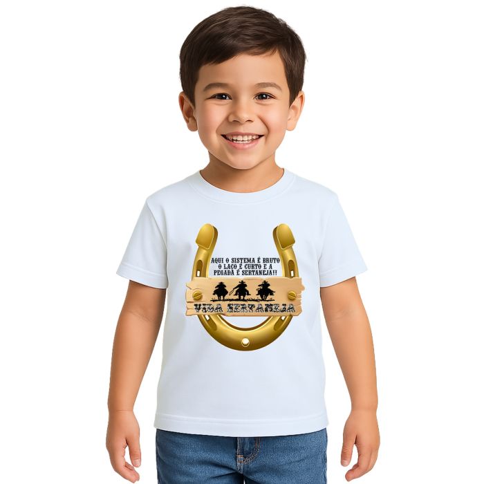 Camiseta Vida Sertaneja Country Estampa Personalizada