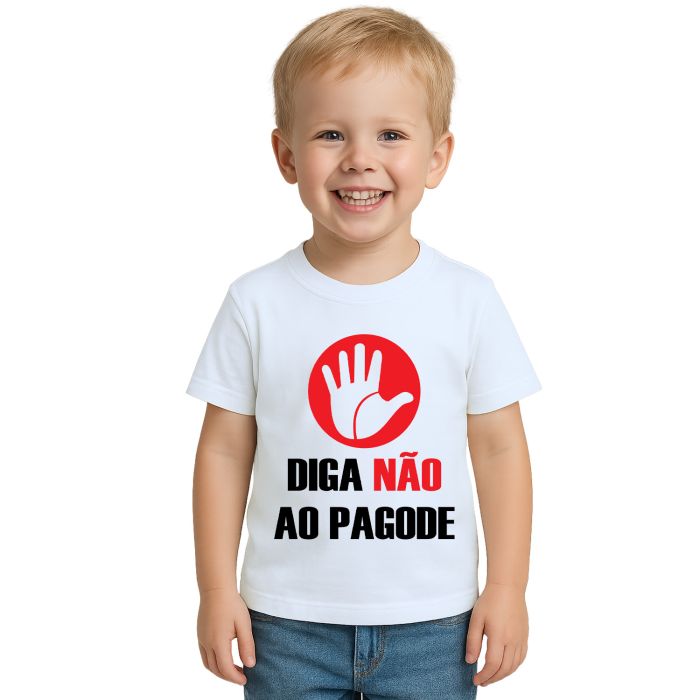 Camiseta Diga Não Ao Pagode Estampa Personalizada
