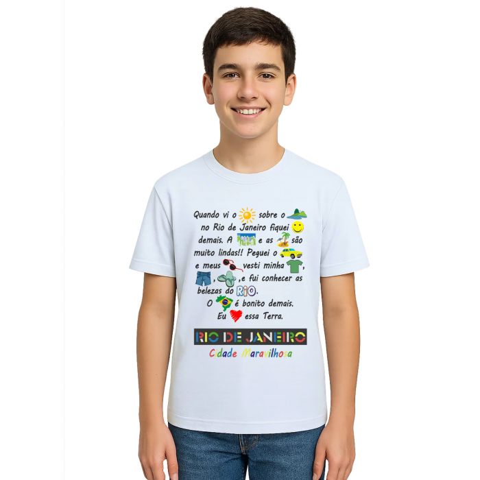 Camiseta Rio De Janeiro Cidade Maravilhosa Personalizada