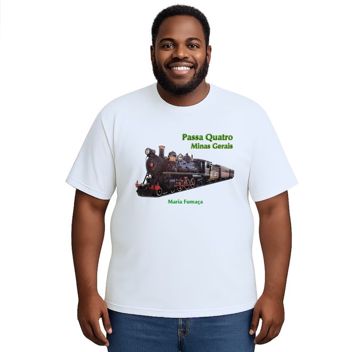 Camiseta Passa Quatro Maria Fumaça Estampa Personalizada