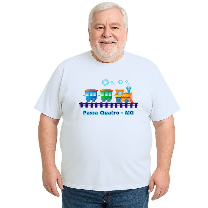 Camiseta Passa Quatro Trenzinho Estampa Personalizada