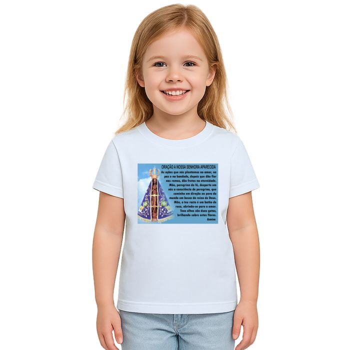 Camiseta Oração Nossa Senhora Aparecida Personalizada