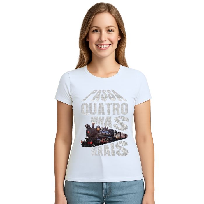 Camiseta Passa Quatro MG Trem Estampa Personalizada