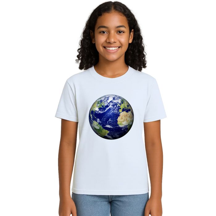 Camiseta Planeta Terra Globo Terrestre Personalizada