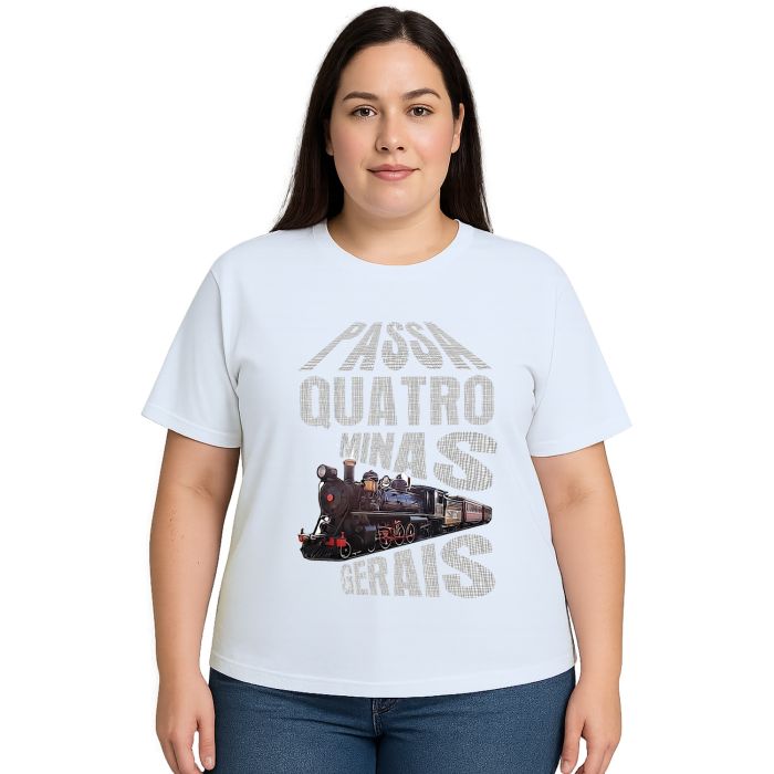 Camiseta Passa Quatro MG Trem Estampa Personalizada