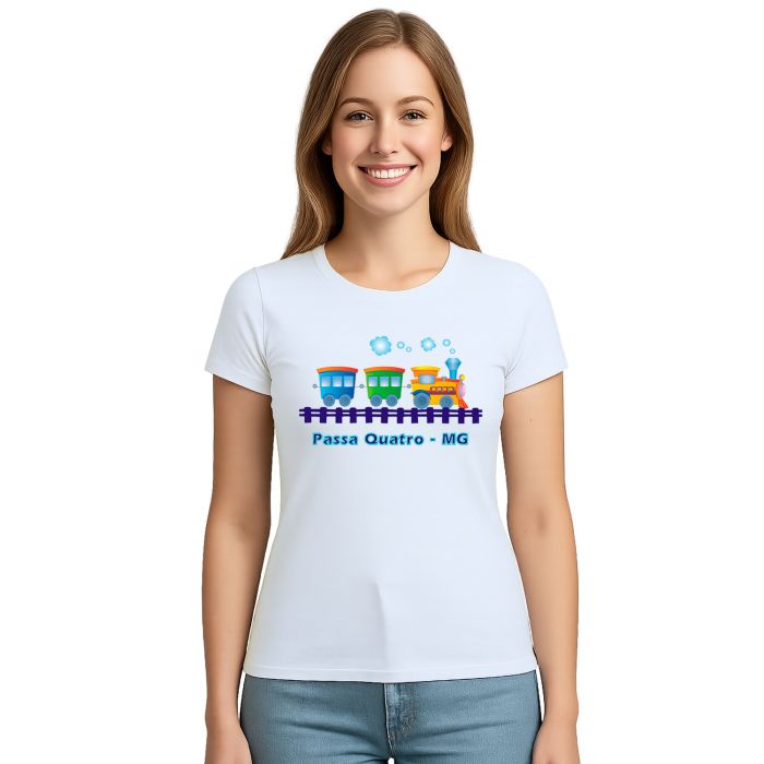 Camiseta Passa Quatro Trenzinho Estampa Personalizada