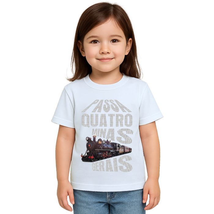 Camiseta Passa Quatro MG Trem Estampa Personalizada