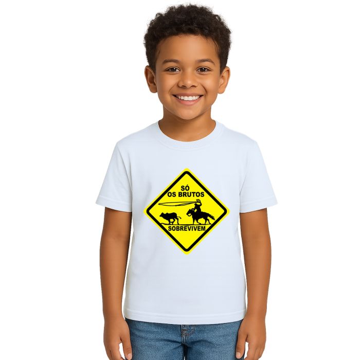 Camiseta Só Os Brutos Sobrevivem Estampa Personalizada
