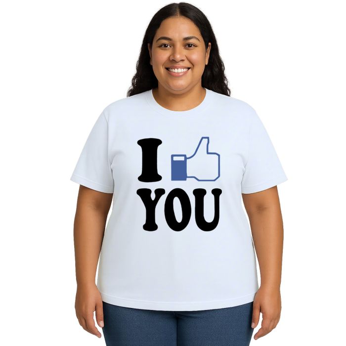 Camiseta I Like You Gosto de Você Estampa Personalizada