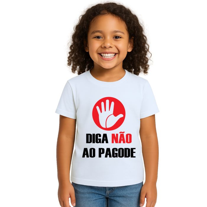 Camiseta Diga Não Ao Pagode Estampa Personalizada
