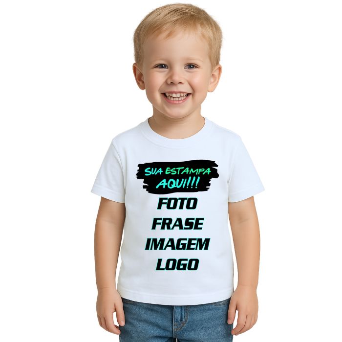 Camiseta com Foto Frase Imagem Logo Personalizada