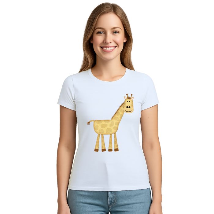 Camiseta Girafa Giraffe Girafinha Estampa Personalizada