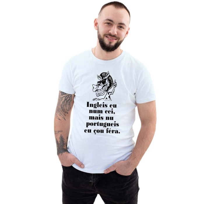 Camiseta Portugueis Eu Çou Féra Estampa Personalizada