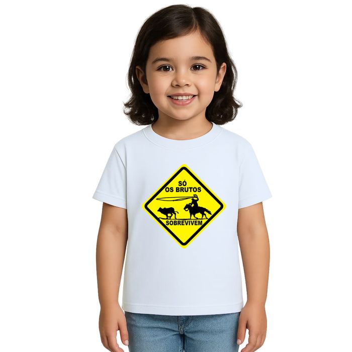 Camiseta Só Os Brutos Sobrevivem Estampa Personalizada