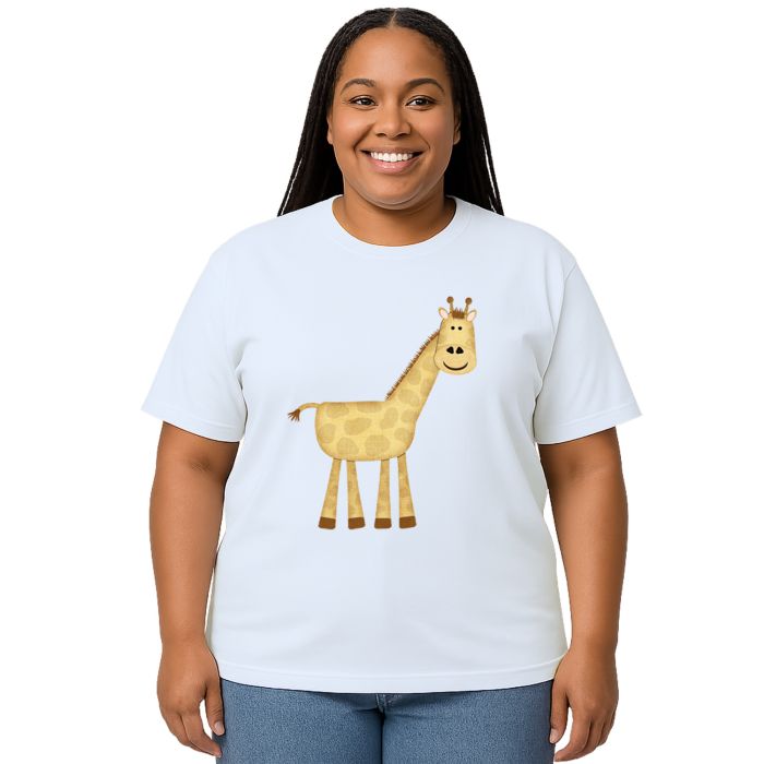 Camiseta Girafa Giraffe Girafinha Estampa Personalizada