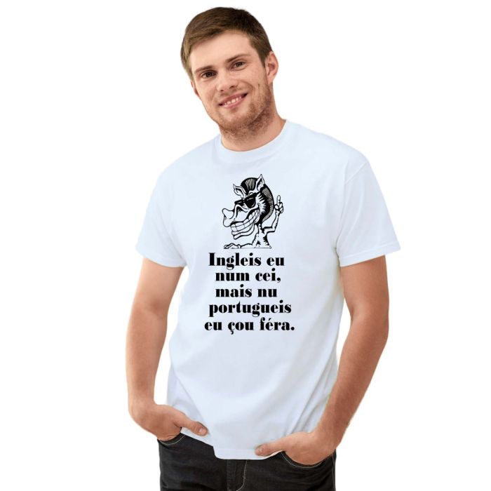 Camiseta Portugueis Eu Çou Féra Estampa Personalizada