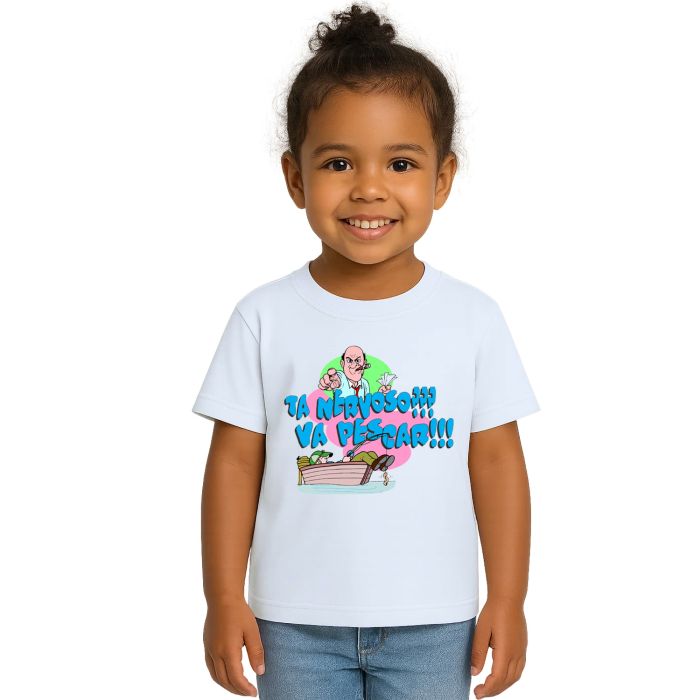 Camiseta Ta Nervoso Va Pescar Estampa Personalizada