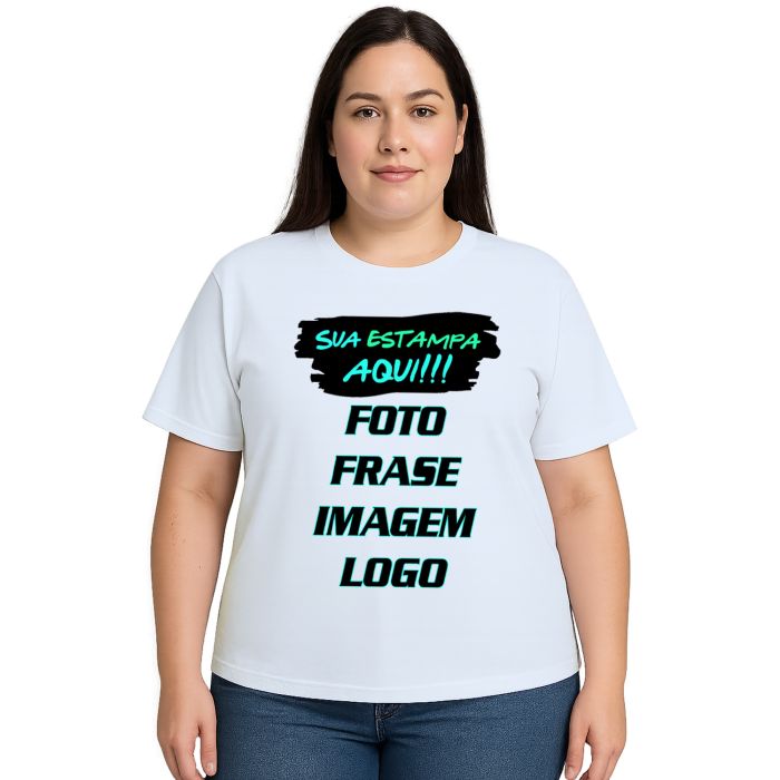 Camiseta com Foto Frase Imagem Logo Personalizada