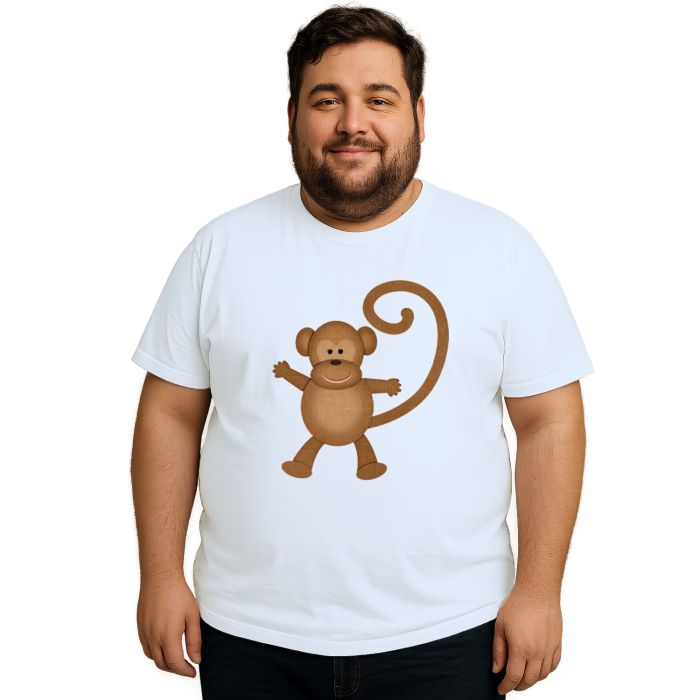 Camiseta Macaco Monkey Estampa Personalizada